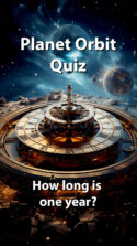 planet orbit quiz - how long is one year by planet